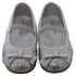 L'Amour Silver Glitter Bow Strap Ballet Slipper Shoe Toddler Girl 5-10 - SophiasStyle.com
